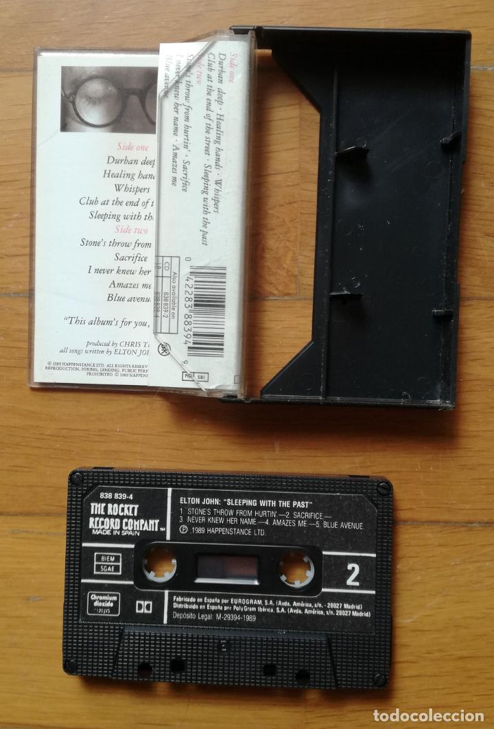 Casetes antiguos: Cinta cassette Elton John: Sleeping with the past - Foto 2