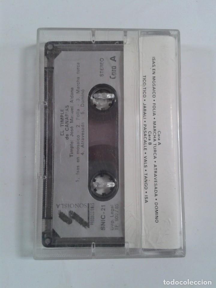 Casetes antiguos: EL TIMPLE DE CANARIAS. SELECCION DE EXITOS. Casete - Foto 2