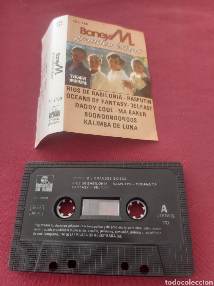 Casetes antiguos: CASSETTE BONEY M EXITOS DISCOS COLISEVM - Foto 2