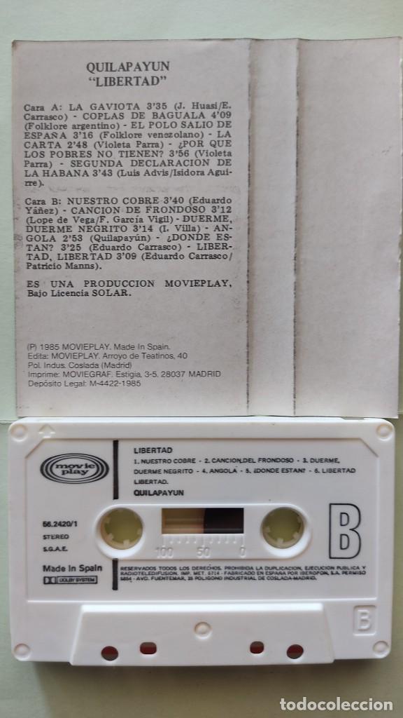 Casetes antiguos: Quilapayun-Libertad. - Foto 2