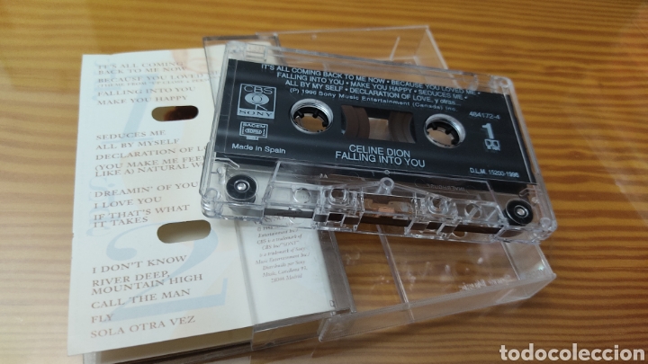 Casetes antiguos: Cinta de cassette de Celine Dion &rdquo;Falling Into You&rdquo; - Foto 2