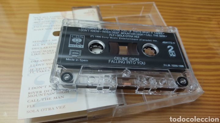 Casetes antiguos: Cinta de cassette de Celine Dion &rdquo;Falling Into You&rdquo; - Foto 4