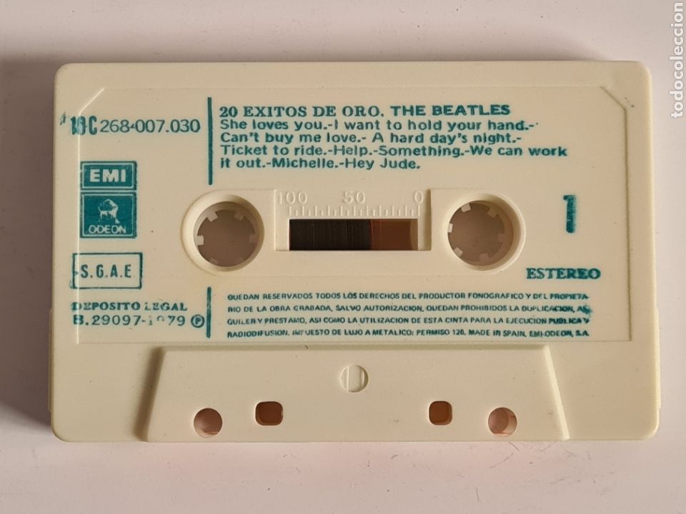 Casetes antiguos: Cassette The Beatles 20 &Eacute;xitos de Oro - Versiones Originales - Foto 10