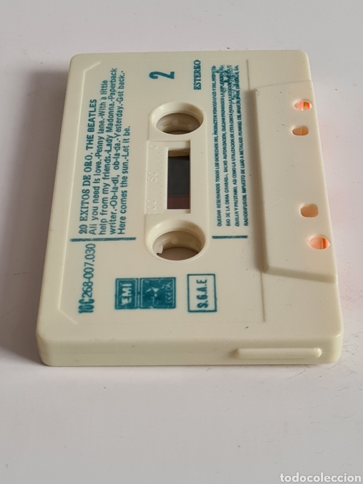 Casetes antiguos: Cassette The Beatles 20 &Eacute;xitos de Oro - Versiones Originales - Foto 20