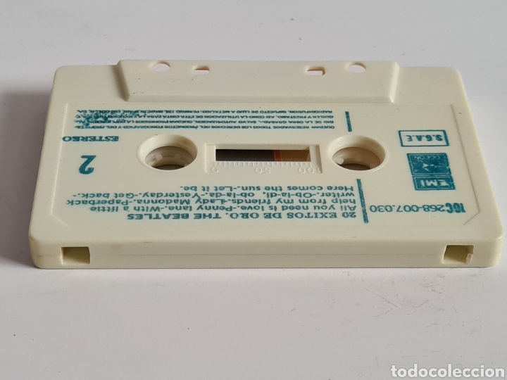 Casetes antiguos: Cassette The Beatles 20 &Eacute;xitos de Oro - Versiones Originales - Foto 21