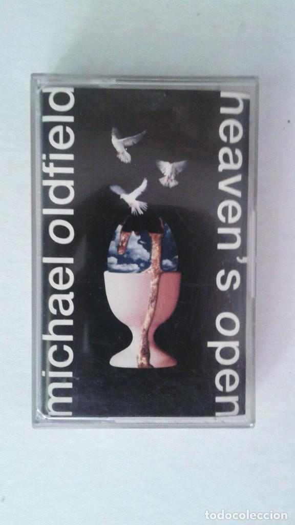 Casetes antiguos: MICHAEL OLDFIELD &rdquo;HEAVENS OPEN&rdquo; SPANISH CASSETTE - Foto 1