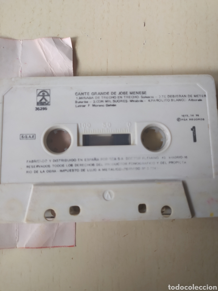 Casetes antiguos: Cassette Jos&eacute; Menese - Foto 3
