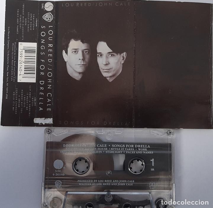 Casetes antiguos: LOR REED / JOHN CALE &rdquo;SONGS FOR DRELLA&rdquo; CASSETTE - Foto 1