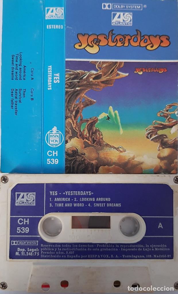 Casetes antiguos: YES &rdquo;YESTERDAYS&rdquo; CASSETTE - Foto 1