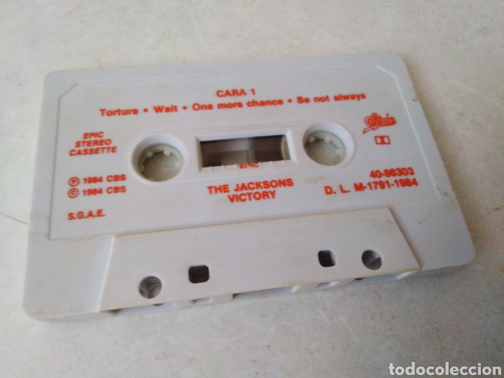 Casetes antiguos: JACKSONS VICTORY casete - Foto 5
