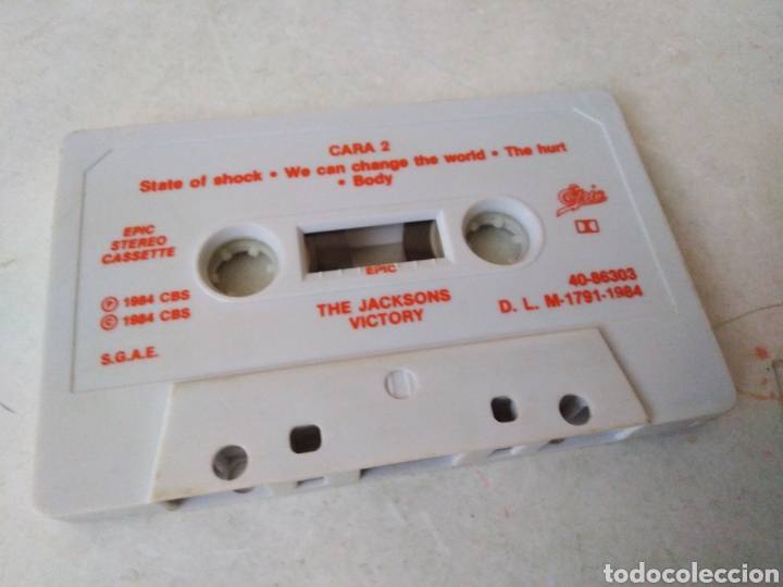 Casetes antiguos: JACKSONS VICTORY casete - Foto 6