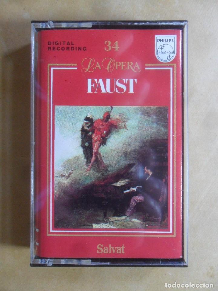 Casetes antiguos: CASETE - LA OPERA - SALVAT - N&ordm; 34 - FAUST - Foto 1