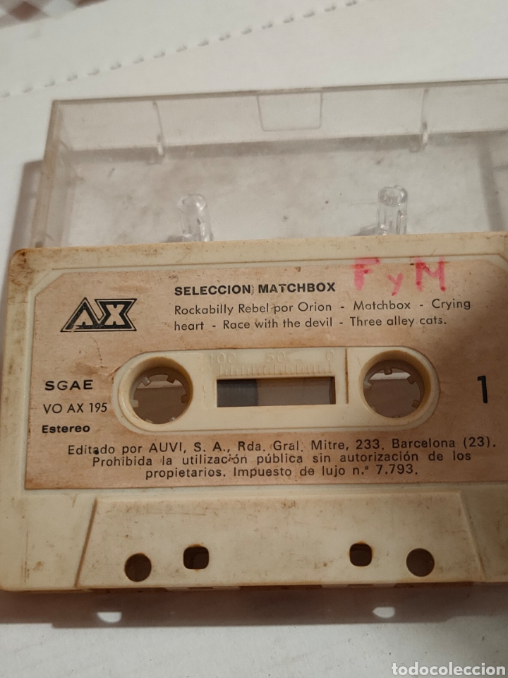 Casetes antiguos: Seleccion MATCHBOX sin caratula - Foto 1