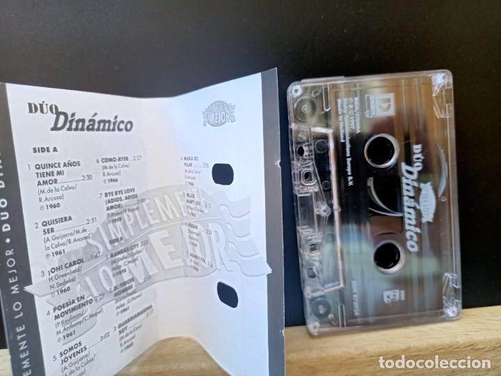 Casetes antiguos: DUO DIN&Aacute;MICO SIMPLEMENTE LO MEJOR 14 TEMAS DISKY 1997 - Foto 3