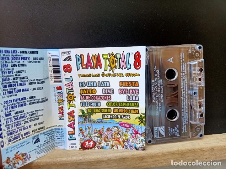 Casetes antiguos: PLAYA TOTAL 8 TODOS LOS &Eacute;XITOS DEL VERANO 14 &Eacute;XITOS OPEN RECORDS 2003 - Foto 2