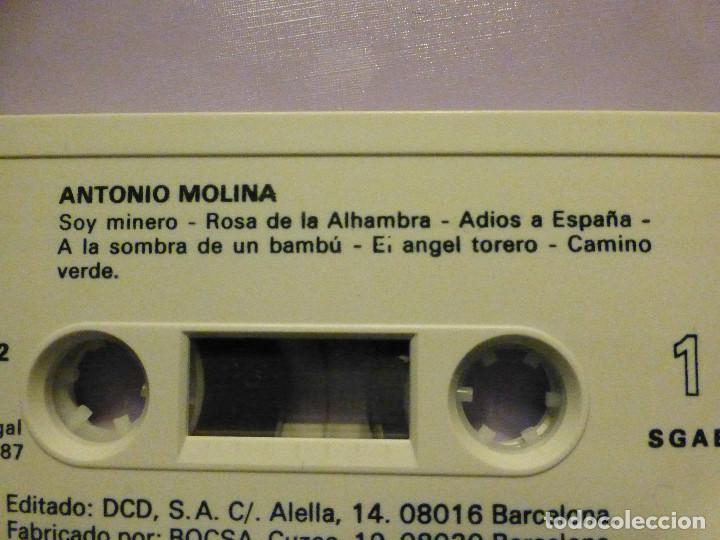 Casetes antiguos: Cinta de Cassette - Antonio Molina - 24 exitos , Vol. 2 - DCD 1987 - Foto 2