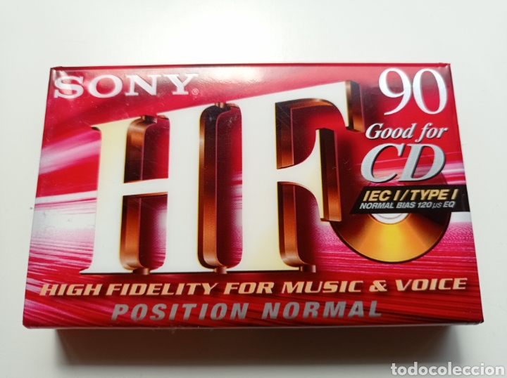 Casetes antiguos: Cinta casette Sony HF 90 precintada - Foto 1
