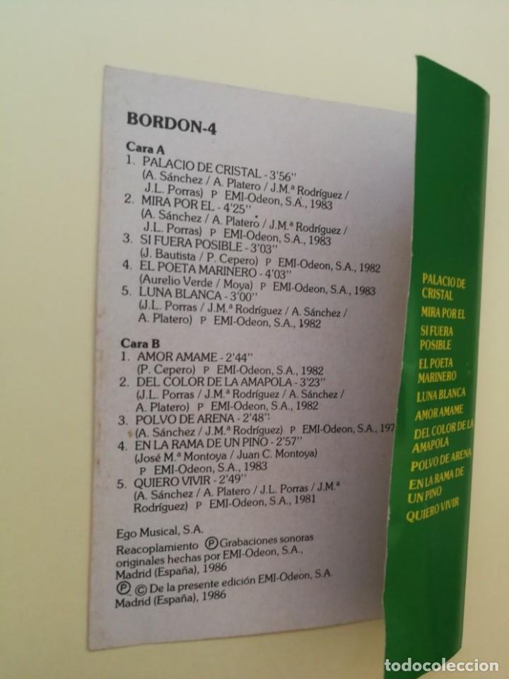 Casetes antiguos: BORD&Oacute;N 4 &ndash; GRANDES &Eacute;XITOS &ndash; CASETE - Foto 4