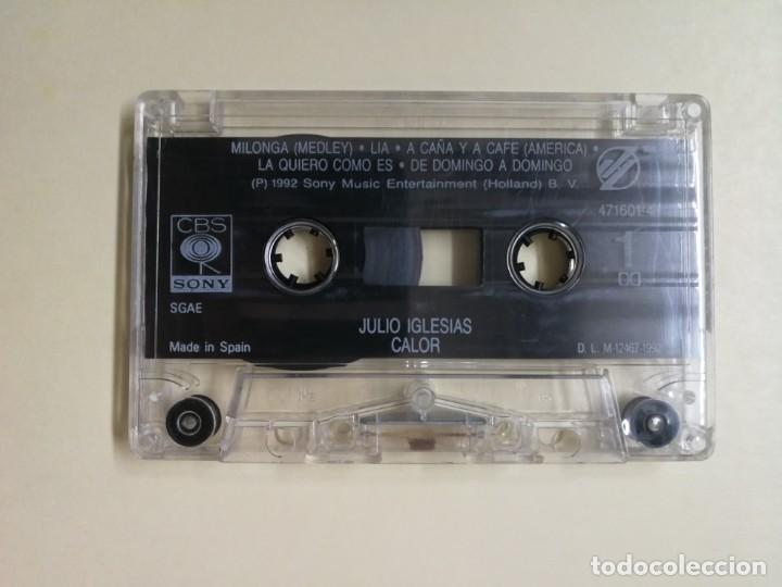 Casetes antiguos: JULIO IGLESIAS &ndash; CALOR &ndash; CASETE - Foto 2