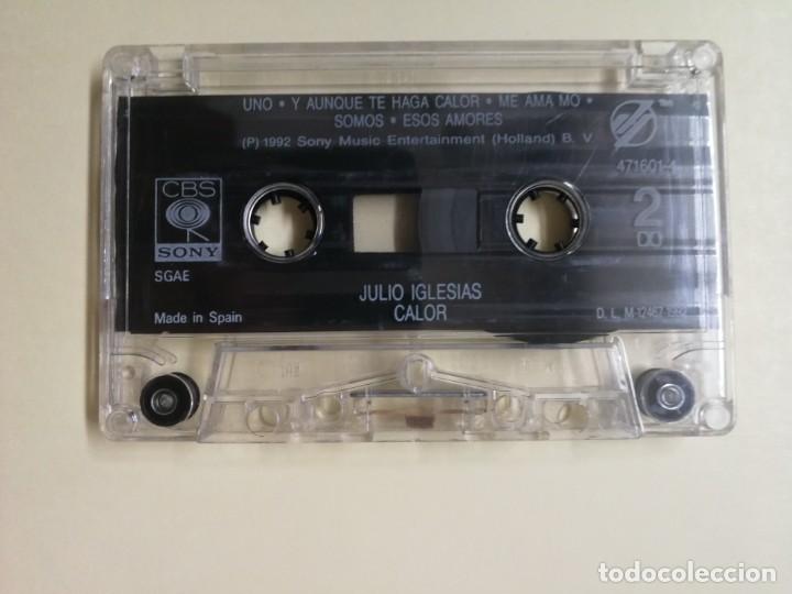 Casetes antiguos: JULIO IGLESIAS &ndash; CALOR &ndash; CASETE - Foto 3