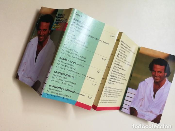 Casetes antiguos: JULIO IGLESIAS &ndash; CALOR &ndash; CASETE - Foto 5