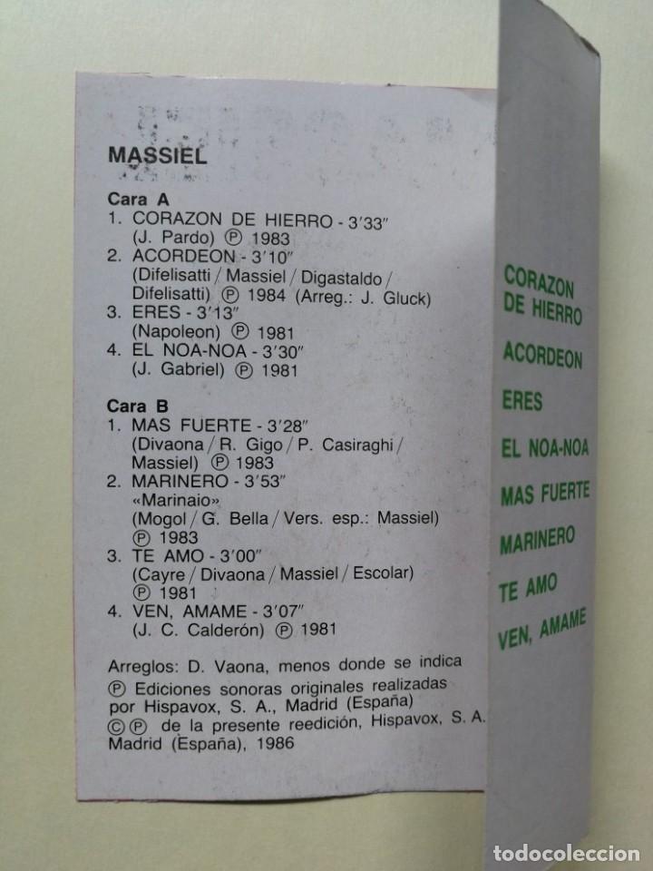 Casetes antiguos: MASSIEL &ndash; MASSIEL &ndash; CASETE - Foto 5