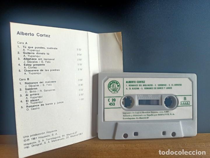 Casetes antiguos: ALBERTO CORTEZ VERSIONES ORIGINALES 10 TEMAS HISPAVOX 1981 - Foto 2