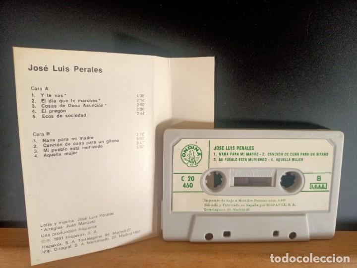 Casetes antiguos: JOS&Eacute; LUIS PERALES 9 TEMAS HISPAVOX 1981 - Foto 3