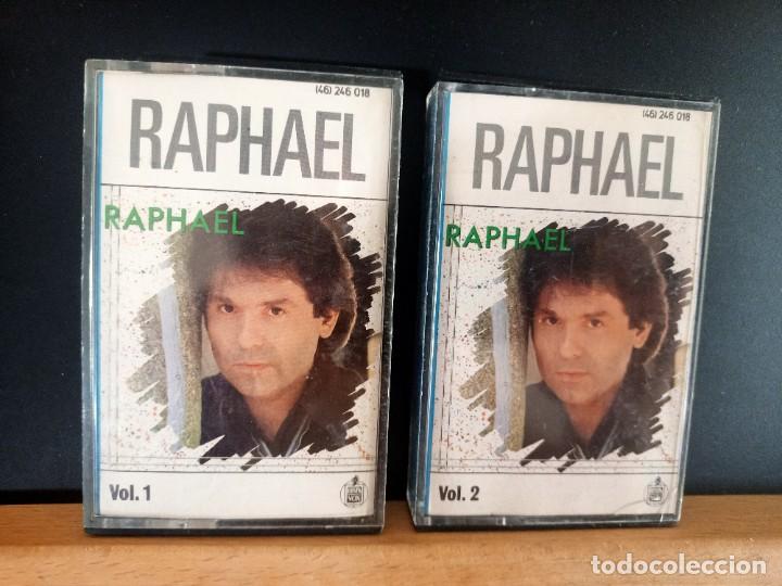 Casetes antiguos: RAPHAEL VOLUMEN 1 Y 2 20 TEMAS HISPAVOX 1984 - Foto 1