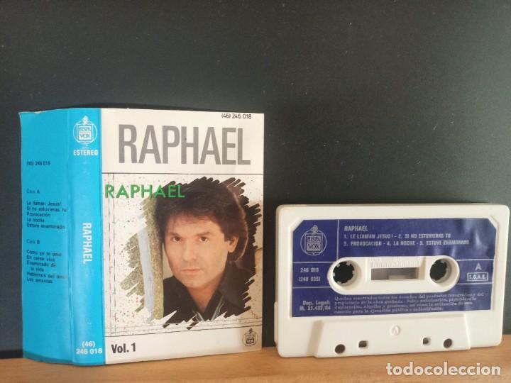 Casetes antiguos: RAPHAEL VOLUMEN 1 Y 2 20 TEMAS HISPAVOX 1984 - Foto 6