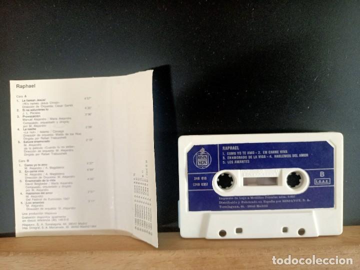 Casetes antiguos: RAPHAEL VOLUMEN 1 Y 2 20 TEMAS HISPAVOX 1984 - Foto 7