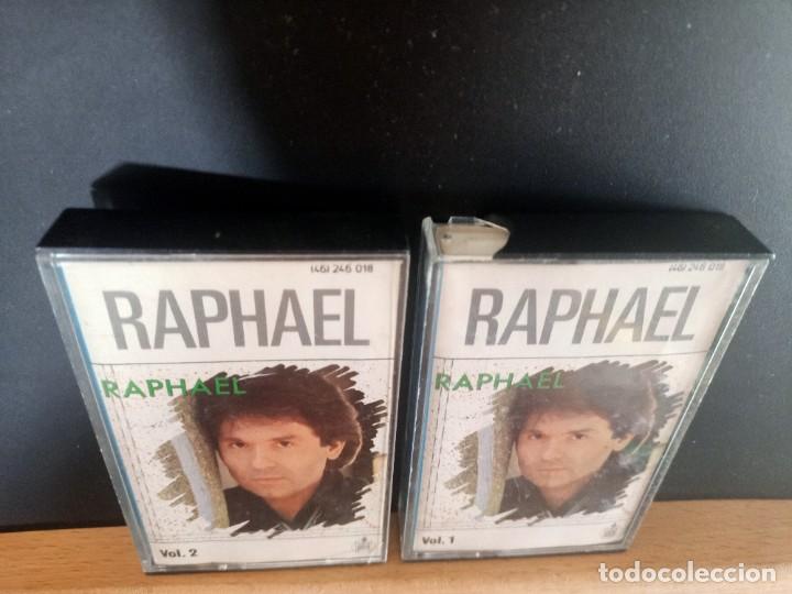 Casetes antiguos: RAPHAEL VOLUMEN 1 Y 2 20 TEMAS HISPAVOX 1984 - Foto 9