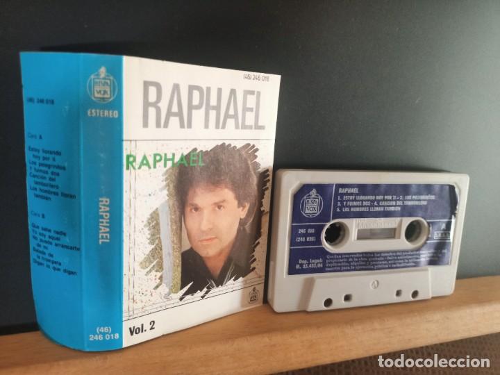 Casetes antiguos: RAPHAEL VOLUMEN 1 Y 2 20 TEMAS HISPAVOX 1984 - Foto 10