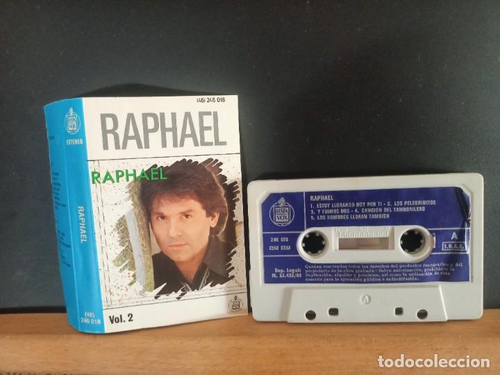 Casetes antiguos: RAPHAEL VOLUMEN 1 Y 2 20 TEMAS HISPAVOX 1984 - Foto 11