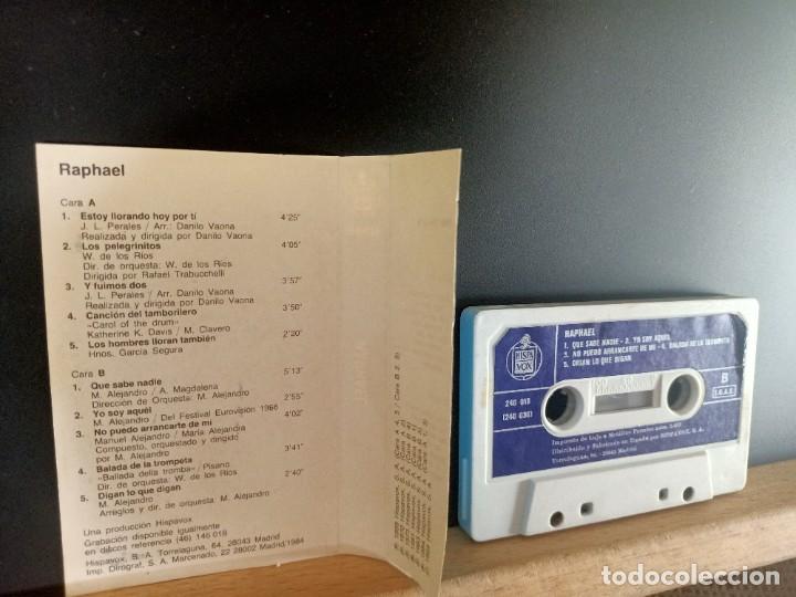 Casetes antiguos: RAPHAEL VOLUMEN 1 Y 2 20 TEMAS HISPAVOX 1984 - Foto 12