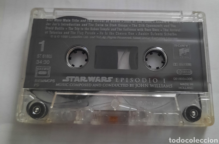 Casetes antiguos: Stars Wars. Episodio I. SOLO CASSETTE