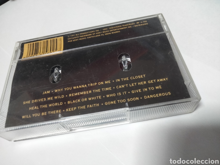Casetes antiguos: Cassette MICHAEL JACKSON (DANGEROUS) - Foto 2