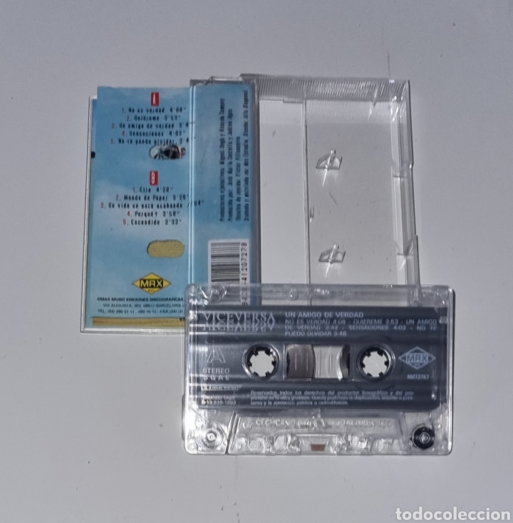 Casetes antiguos: VICEVERSA / CASSETTE 1993 / UN AMIGO DE VERDAD - Foto 2