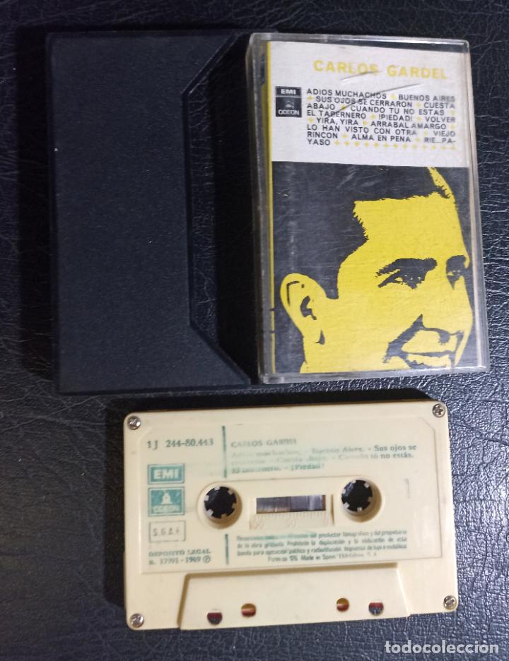 Casetes antiguos: CINTA CASSETTE CARLOS GARDEL - EMI 1969 - Foto 1
