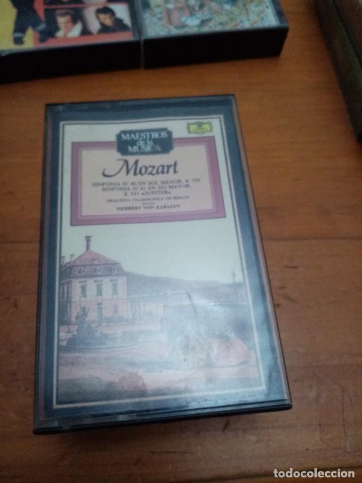 Cassette antiche: MAESTROS DE LA MUSIA MOZART. SINFONIA N&ordm; 40 EN SOL MENOR 41. EN DO MAYOR.
