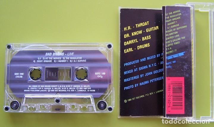 Casetes antiguos: BAD BRAINS - LIVE (CASETE) - Foto 3