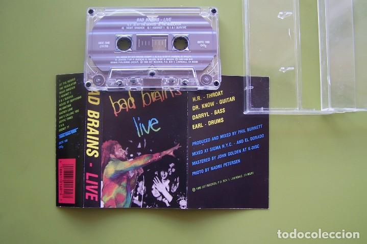 Casetes antiguos: BAD BRAINS - LIVE (CASETE) - Foto 4
