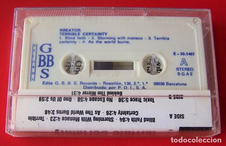 Casetes antiguos: KREATOR - TERRIBLE CERTAINLY (CASETE) - Foto 2