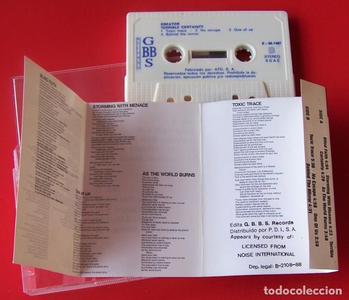 Casetes antiguos: KREATOR - TERRIBLE CERTAINLY (CASETE) - Foto 4
