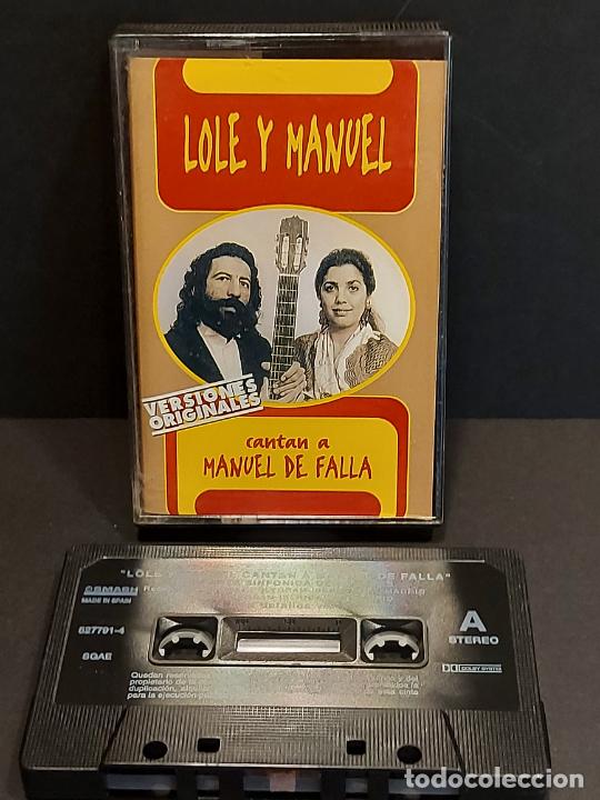 Casetes antiguos: LOLE Y MANUEL / CANTAN A MANUEL DE FALLA / MC - SMASH-1995 / IMPECABLE. - Foto 1