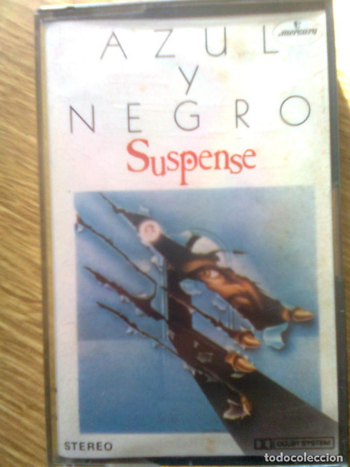 Casetes antiguos: Azul y Negro - Suspense (Mercury, 1984) - Foto 1
