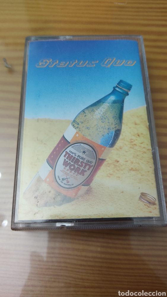 Casetes antiguos: Cinta de cassette de Status Quo &rdquo; Thirsty Work&rdquo; - Foto 1