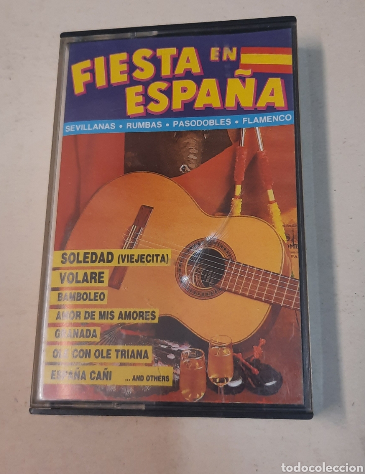 Casetes antiguos: Fiesta en Espa&ntilde;a. Sevillanas/ rumbas/pasodoble/flamenco