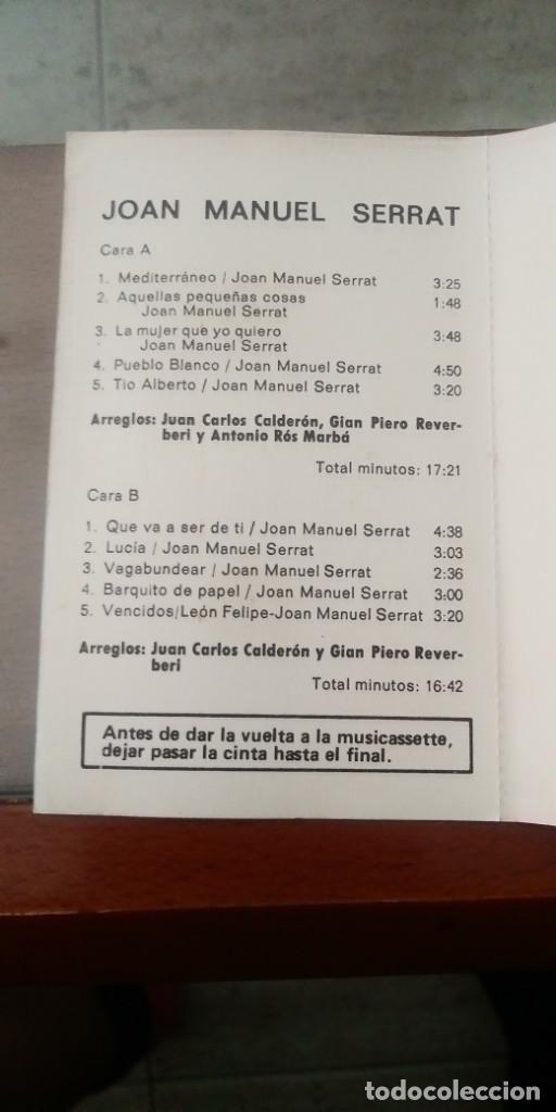 Casetes antiguos: Joan Manuel Serrat &ndash; Joan Manuel Serrat - Foto 3