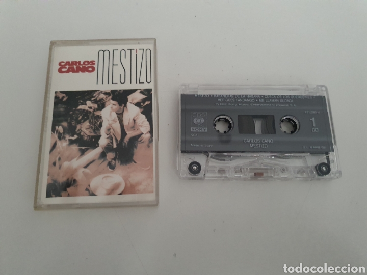Casetes antiguos: cinta cassete carlos cano mestizo. - Foto 1